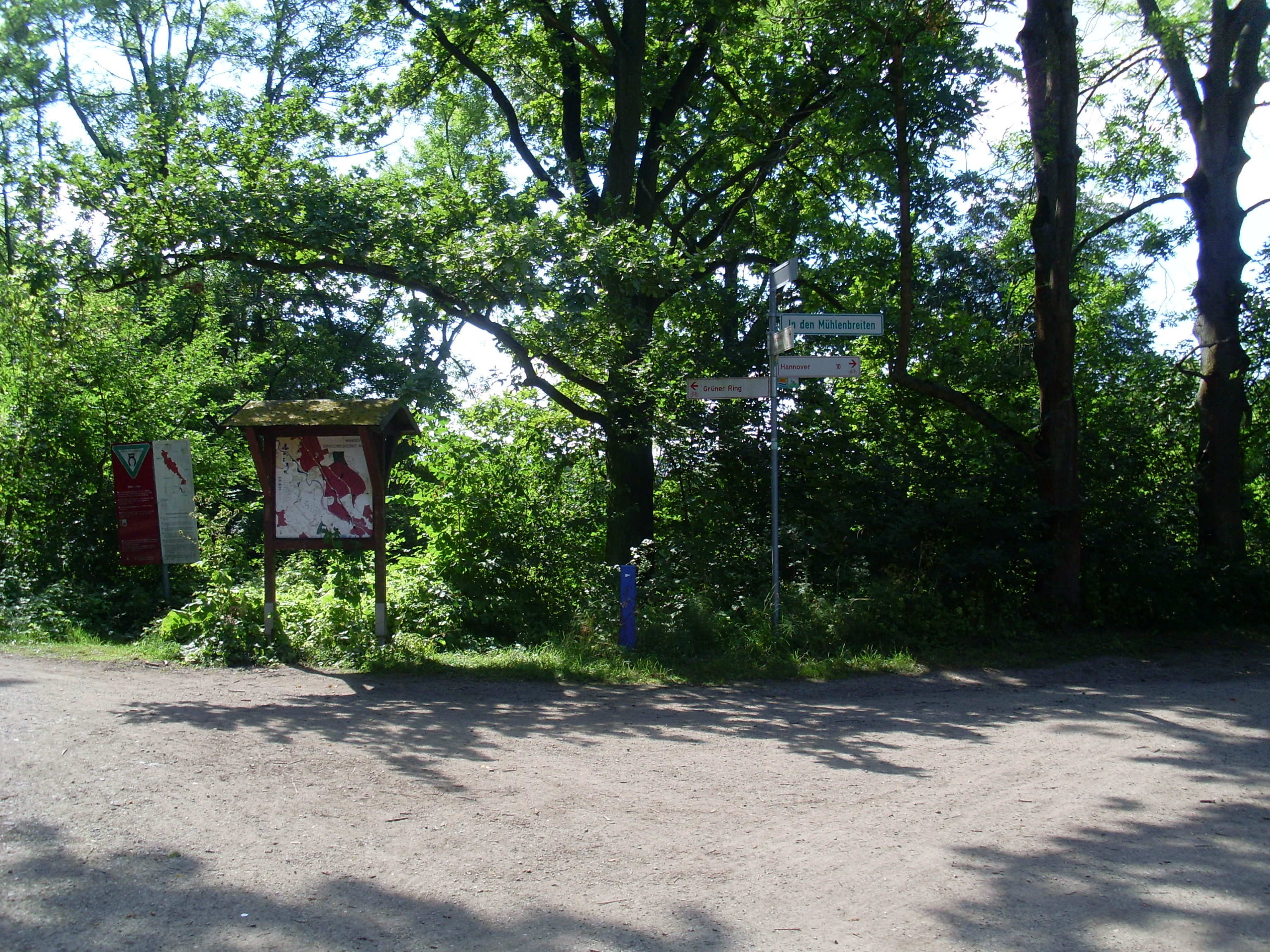 Grüner Ring Hannover Wegmarkierung